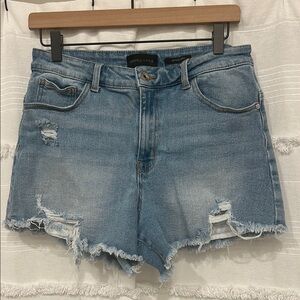 Kendall & Kylie Blue High-Waisted Jean Shorts